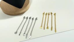 10pcs Stainless Steel Extension Chains with Lobster Clasps Connector Link Necklace Tail Making DIY Bracelet Accessories Supplies