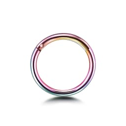1PC 12G-20G Septum Piercing Surgical Steel Clicker Hinged Segment Ring Goth Nose Hoop Earrings Lip Ear Cartilage Helix Piercings