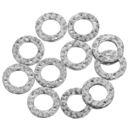 20pcs Stainless Steel Double Hole Texture Circle Ring Gold Plated Charm Earrings Conectors for Jewelry Making Supplies Wholesale