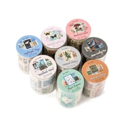 55mmx2m Vintage Stamp Tape Style Stickers 1 roll Decorative collage Diary Album Scrapbooking material Craft Supplies