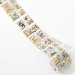 55mmx2m Vintage Stamp Tape Style Stickers 1 roll Decorative collage Diary Album Scrapbooking material Craft Supplies