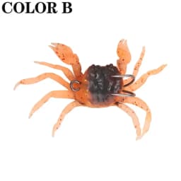 ALASICKA 5-10pcs 8/10CM Crab Lure 3D Simulation Crab Bait Artificial Bait Soft Bait Bass Wrasse Cod Sea Fishing Hook Tackle Tool