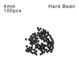 100 PCs/Lot 3mm-12mm Fishing Beads Space Stopper Black Round Soft/Hard Rubber Beads Fishing Lures Hook Rig Accessories