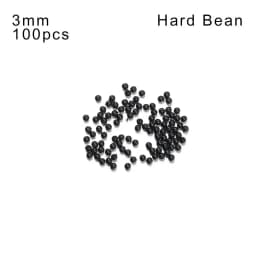 100 PCs/Lot 3mm-12mm Fishing Beads Space Stopper Black Round Soft/Hard Rubber Beads Fishing Lures Hook Rig Accessories