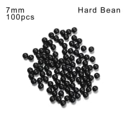 100 PCs/Lot 3mm-12mm Fishing Beads Space Stopper Black Round Soft/Hard Rubber Beads Fishing Lures Hook Rig Accessories