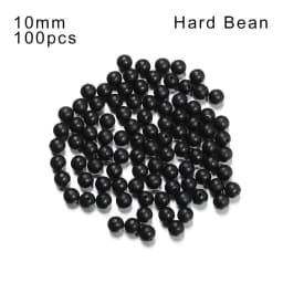 100 PCs/Lot 3mm-12mm Fishing Beads Space Stopper Black Round Soft/Hard Rubber Beads Fishing Lures Hook Rig Accessories