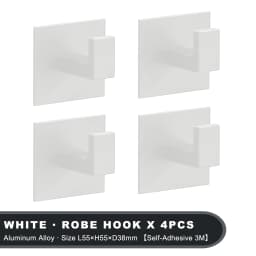 Black Self-Adhesive Wall Hooks For Hanging Keys Clothes Hanger Door Metal Robe Hook Coat Rack Towel Holder Bathroom Accessories