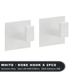 Black Self-Adhesive Wall Hooks For Hanging Keys Clothes Hanger Door Metal Robe Hook Coat Rack Towel Holder Bathroom Accessories
