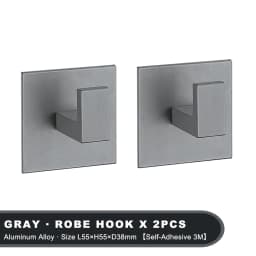Black Self-Adhesive Wall Hooks For Hanging Keys Clothes Hanger Door Metal Robe Hook Coat Rack Towel Holder Bathroom Accessories