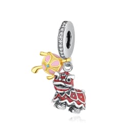 925 Sterling Silver Charms Fortune Cat Chinese New Year Pendant Beads Japanese Girl Fit Brand Bracelets Necklaces Women Jewelry