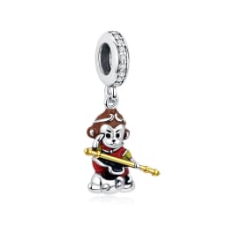 925 Sterling Silver Charms Fortune Cat Chinese New Year Pendant Beads Japanese Girl Fit Brand Bracelets Necklaces Women Jewelry