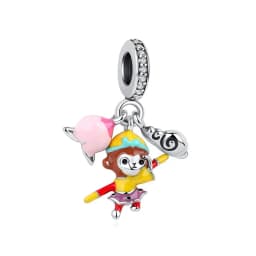 925 Sterling Silver Charms Fortune Cat Chinese New Year Pendant Beads Japanese Girl Fit Brand Bracelets Necklaces Women Jewelry