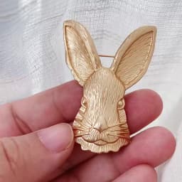 Retro Alloy Rabbit Brooch Pins Female Ins Trendy Party Coller Cute Sweater Brooches Accessories