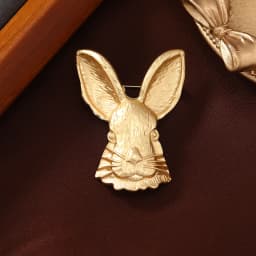 Retro Alloy Rabbit Brooch Pins Female Ins Trendy Party Coller Cute Sweater Brooches Accessories