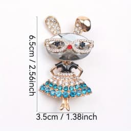 Retro Alloy Rabbit Brooch Pins Female Ins Trendy Party Coller Cute Sweater Brooches Accessories