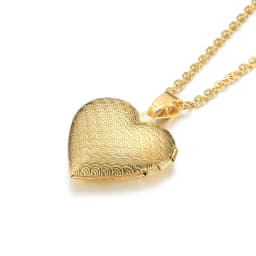 Delicate Floral Oval Heart Locket Pendant Necklaces for Women,Stainless Steel Photo Frame Promise Love Keepsake Gift
