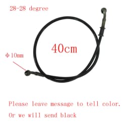 10mm 28 Degree Motorcycle Dirt Bike Braided Line Steel Brake Hose Cable Hydraulic Banjo Pipe 270mm-1500mm for Universal Racing