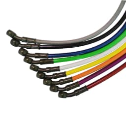 10mm 28 Degree Motorcycle Dirt Bike Braided Line Steel Brake Hose Cable Hydraulic Banjo Pipe 270mm-1500mm for Universal Racing