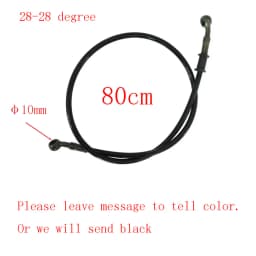 10mm 28 Degree Motorcycle Dirt Bike Braided Line Steel Brake Hose Cable Hydraulic Banjo Pipe 270mm-1500mm for Universal Racing
