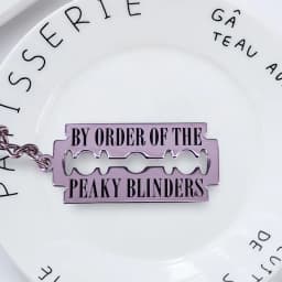 Urban Street Gang Razor Blade Keychain Peaky Blinders Metal Keyring Crime Drama Television Accessories