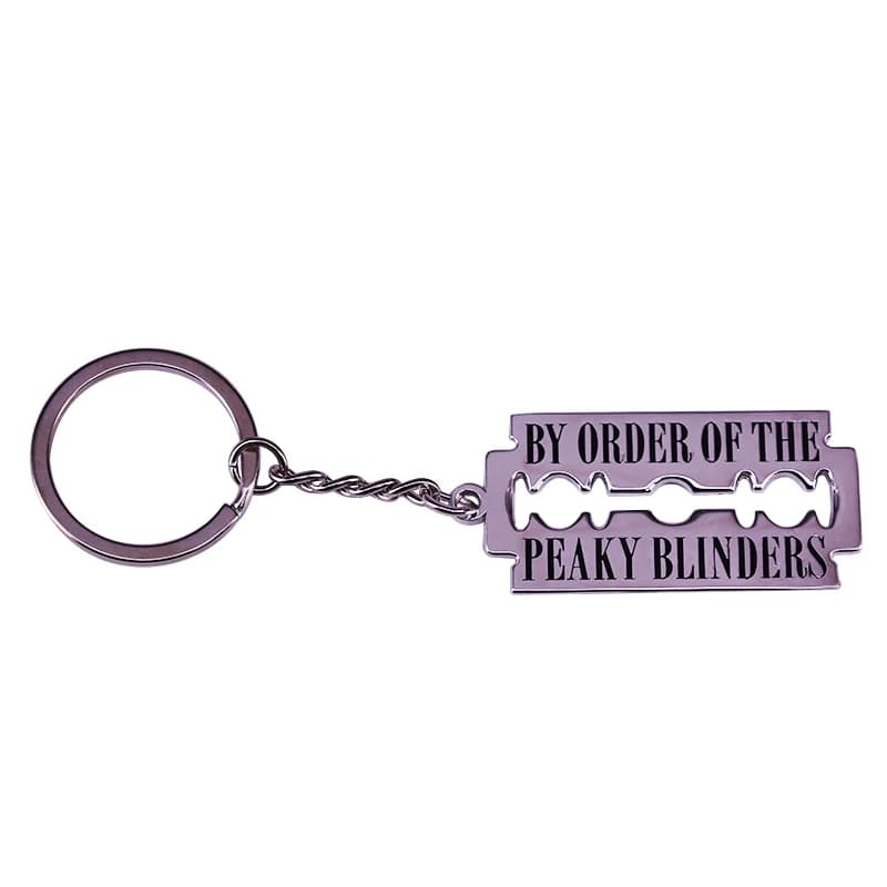 Urban Street Gang Razor Blade Keychain Peaky Blinders Metal Keyring Crime Drama Television Accessories