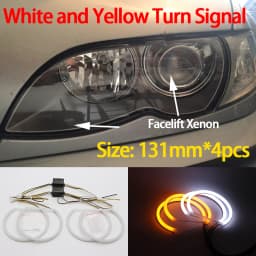 For BMW 3 Series E46 316i 318i 320d 323i 328i 330i 325xi 330d 1998-2005 Excellent LED Cotton Angel Eyes Rings Daytime Light