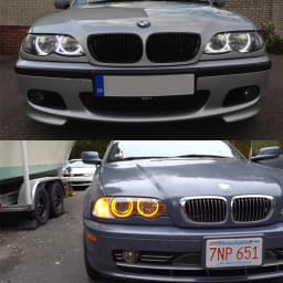 For BMW 3 Series E46 316i 318i 320d 323i 328i 330i 325xi 330d 1998-2005 Excellent LED Cotton Angel Eyes Rings Daytime Light