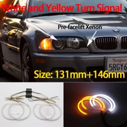 For BMW 3 Series E46 316i 318i 320d 323i 328i 330i 325xi 330d 1998-2005 Excellent LED Cotton Angel Eyes Rings Daytime Light