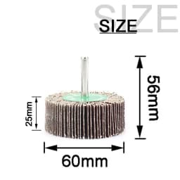 5PC Sandpaper Grinding Flap Polishing Wheels Sanding Disc Shutter Polishing Wheel For Rotary Dremel Tool 60/80/120Grit 6MM Shank