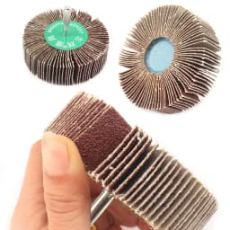 5PC Sandpaper Grinding Flap Polishing Wheels Sanding Disc Shutter Polishing Wheel For Rotary Dremel Tool 60/80/120Grit 6MM Shank