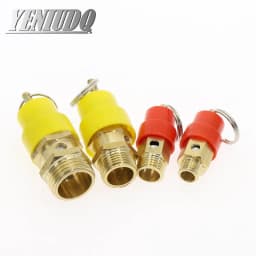 1PCS 1/4'' 3/8" 1/2" BSP 1/3/4/5/6/7/8/10/12KG Air Compressor Safety Relief Valve Pressure Release Regulator For Pressure Piping