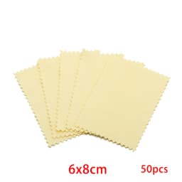 10-50pcs Polish Polishing Cloth Silver Color Cleaning  Polishing Cloth Soft Clean Wipe Wiping Cloth For Silver Gold Jewelry Tool