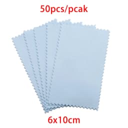 10-50pcs Polish Polishing Cloth Silver Color Cleaning  Polishing Cloth Soft Clean Wipe Wiping Cloth For Silver Gold Jewelry Tool