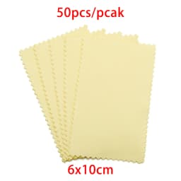 10-50pcs Polish Polishing Cloth Silver Color Cleaning  Polishing Cloth Soft Clean Wipe Wiping Cloth For Silver Gold Jewelry Tool