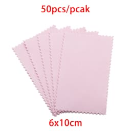 10-50pcs Polish Polishing Cloth Silver Color Cleaning  Polishing Cloth Soft Clean Wipe Wiping Cloth For Silver Gold Jewelry Tool