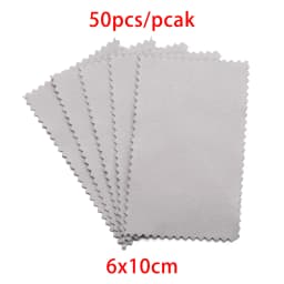 10-50pcs Polish Polishing Cloth Silver Color Cleaning  Polishing Cloth Soft Clean Wipe Wiping Cloth For Silver Gold Jewelry Tool