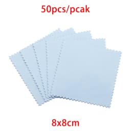 10-50pcs Polish Polishing Cloth Silver Color Cleaning  Polishing Cloth Soft Clean Wipe Wiping Cloth For Silver Gold Jewelry Tool