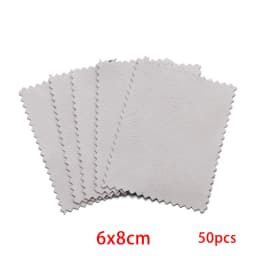 10-50pcs Polish Polishing Cloth Silver Color Cleaning  Polishing Cloth Soft Clean Wipe Wiping Cloth For Silver Gold Jewelry Tool