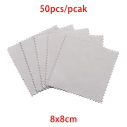 10-50pcs Polish Polishing Cloth Silver Color Cleaning  Polishing Cloth Soft Clean Wipe Wiping Cloth For Silver Gold Jewelry Tool