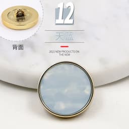 New Arrival Gold White Black Flower Resin Buttons For Needlework Clothing Women Coat Suit Cardigan 6PCS Sewing Button KD876