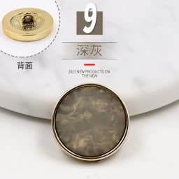 New Arrival Gold White Black Flower Resin Buttons For Needlework Clothing Women Coat Suit Cardigan 6PCS Sewing Button KD876