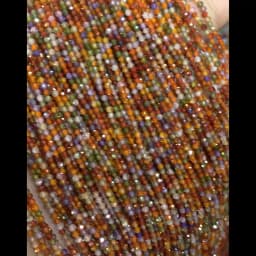 Multicolor Micro Faceted Natural Zircon Loose Beads 2mm 3mm Quartz Crystal Beads for Jewelry Making Accessries Supplies Beads