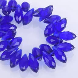 Solid Color Teardrop Faceted Crystal Glass 12x6mm 16x8mm 20x10mm Top Drilled Pendant Drops Loose Beads for Jewelry Making DIY