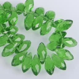 Solid Color Teardrop Faceted Crystal Glass 12x6mm 16x8mm 20x10mm Top Drilled Pendant Drops Loose Beads for Jewelry Making DIY