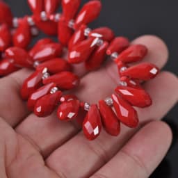 Solid Color Teardrop Faceted Crystal Glass 12x6mm 16x8mm 20x10mm Top Drilled Pendant Drops Loose Beads for Jewelry Making DIY