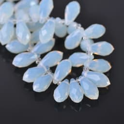 Solid Color Teardrop Faceted Crystal Glass 12x6mm 16x8mm 20x10mm Top Drilled Pendant Drops Loose Beads for Jewelry Making DIY