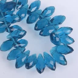 Solid Color Teardrop Faceted Crystal Glass 12x6mm 16x8mm 20x10mm Top Drilled Pendant Drops Loose Beads for Jewelry Making DIY