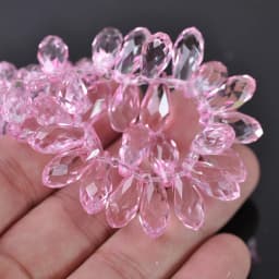 Solid Color Teardrop Faceted Crystal Glass 12x6mm 16x8mm 20x10mm Top Drilled Pendant Drops Loose Beads for Jewelry Making DIY