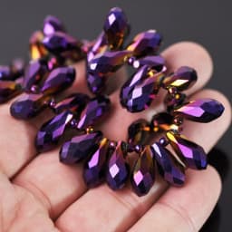 Solid Color Teardrop Faceted Crystal Glass 12x6mm 16x8mm 20x10mm Top Drilled Pendant Drops Loose Beads for Jewelry Making DIY