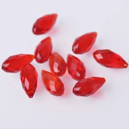 Solid Color Teardrop Faceted Crystal Glass 12x6mm 16x8mm 20x10mm Top Drilled Pendant Drops Loose Beads for Jewelry Making DIY